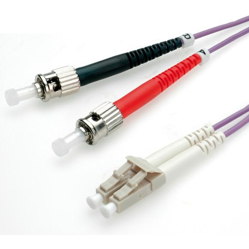 Value Câble Fo 50/125µm, Lc/st, Om4, Violet 5,0m