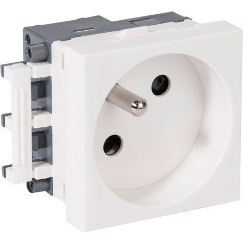 Rehau 220v Ac Outlet 45x45 White