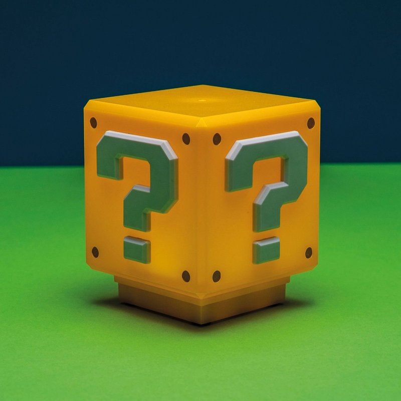 Super Mario - Veilleuse Sonore Question Block 8 Cm