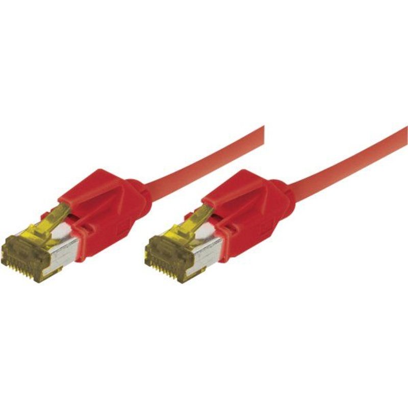 Rj45 Patch On Cat7 Cable S/ftp Lszh Snagless Red - 3 M