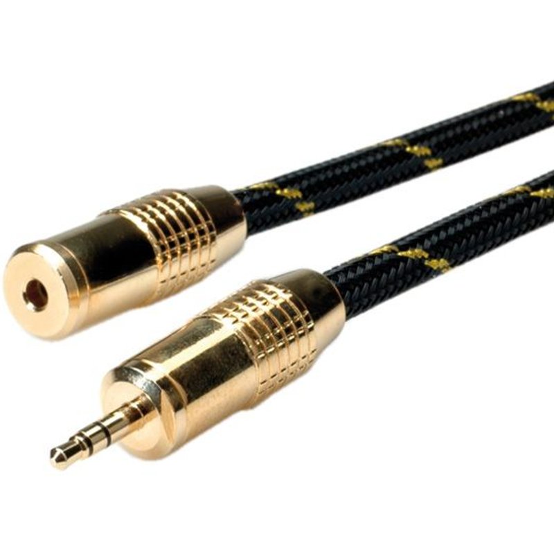 Roline Gold Câble Prolongateur 3,5mm Audio M / F 5,0m