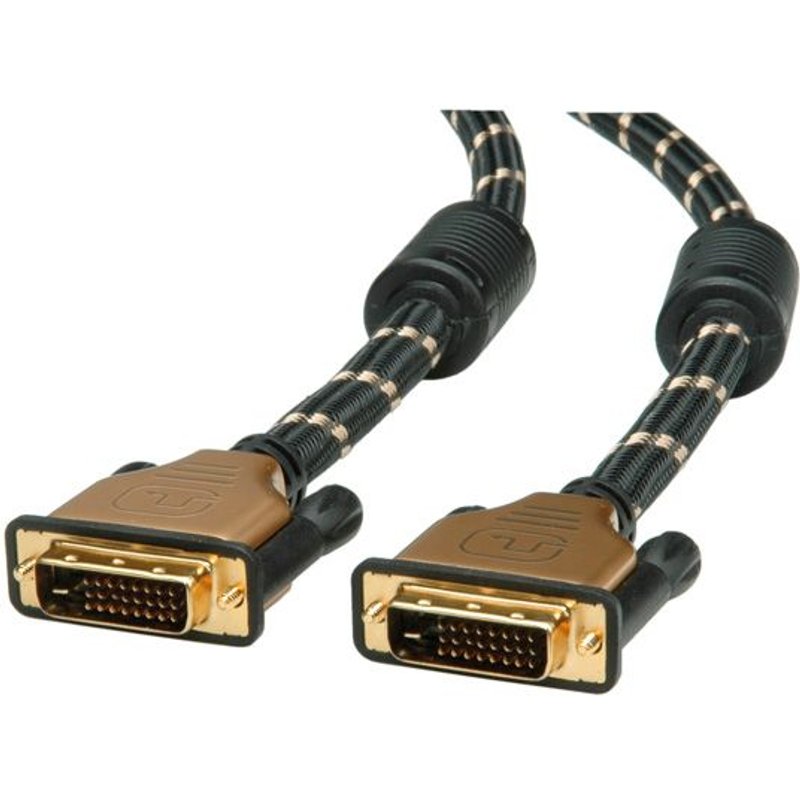 Roline Gold Câble Pour écran Dvi, M-m, (24 1) Dual Link 1,0m