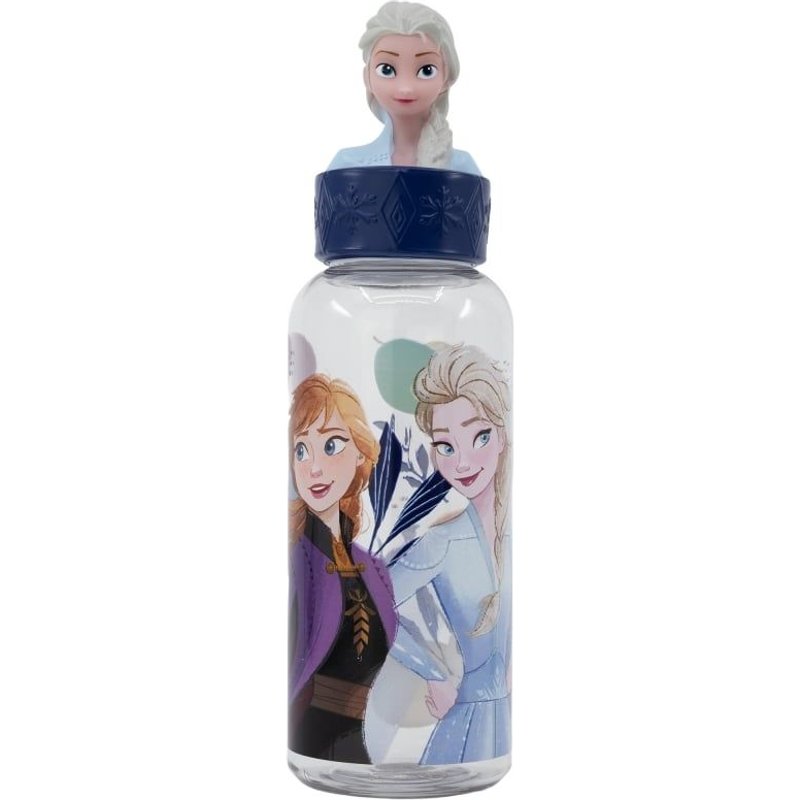 Stor - Water Bottle W/3d Figurine 560 Ml - Frozen (088808723-74854)