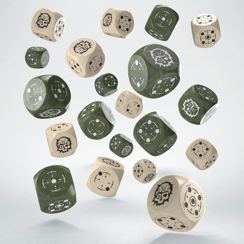 Crosshairs Compact D6 Pack Dés Beige&olive (20)