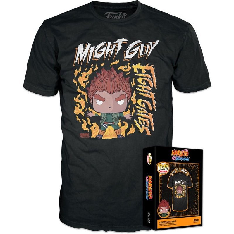 Naruto Pop! Tees T-Shirt 8 Gates Guy (Xl)