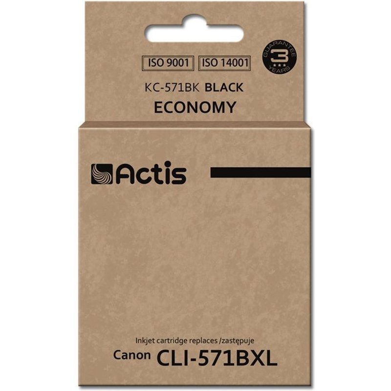 Actis Encre Kc-571bk (remplacement De L'encre Canon Cli-571bk Standar
