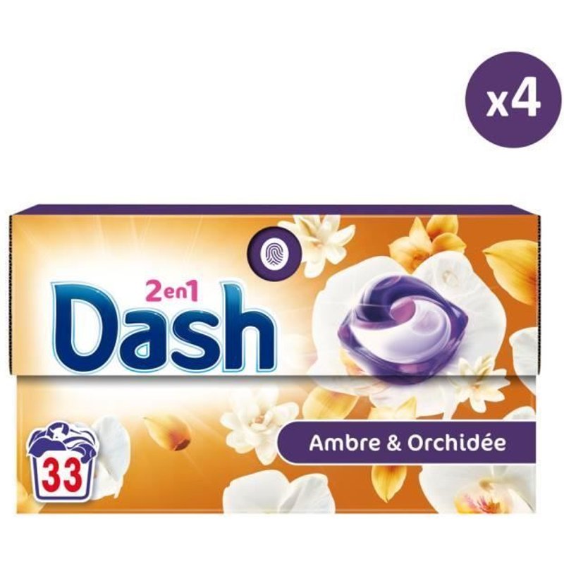 4x33 Pods Souffle Précieux - Lessive en Capsules Dash