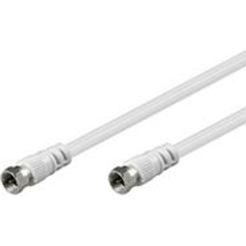 Mercodan Rg59, 2.5m Câble Coaxial 2,5 M Blanc