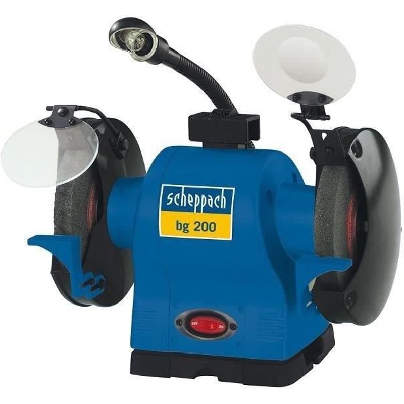 SCHEPPACH Touret a meuler BG200 Ø 200 mm avec meule de grain - 550 W