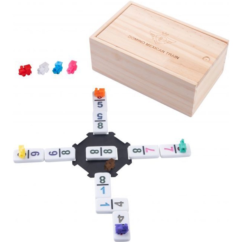 Train Mexicain Dominos Nombres Double 9