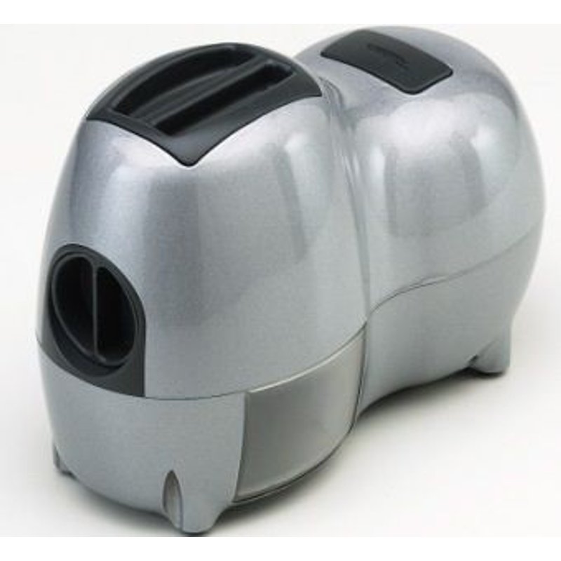 Râpe électrique Reber 9250N Fido, coque en plastique, rouleau en acier, 140 W, argent