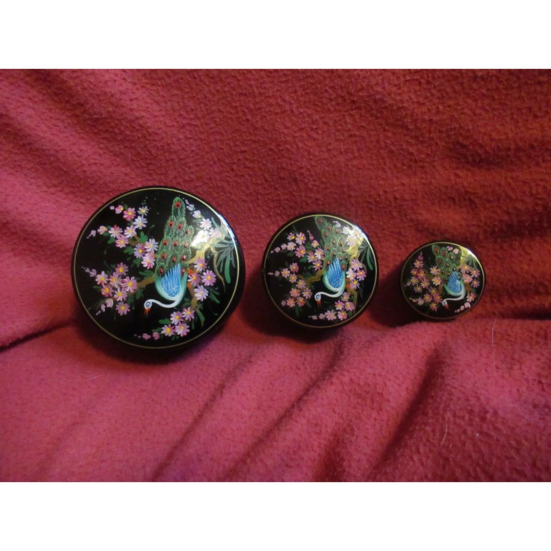 Boites Gigognes, Bois Laqué