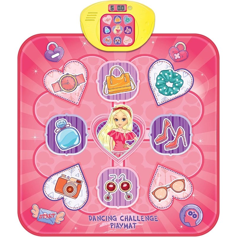 Tapis De Danse, Jouets Cadeaux Pour Enfants Filles Garçons De 4 5 6 7 8 9 Ans, Jeu De Tapis De Danse Électronique, Grand Tapis De Jeu Avec Coin Salon, 13 Couches, Pas De Sons Frustrants, Antidérapant