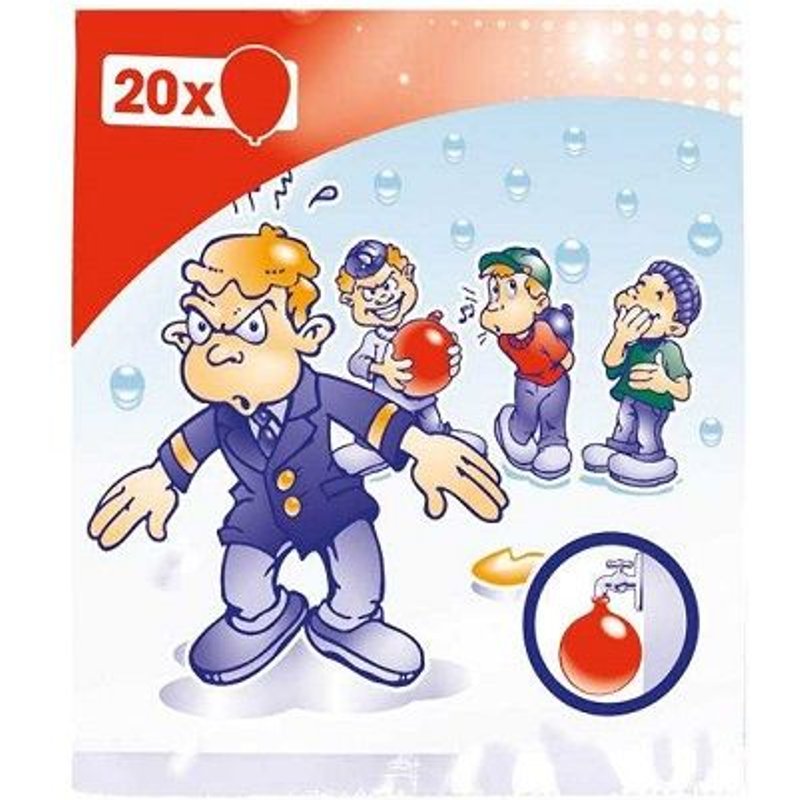 Paquet De 20 Bombes À Eau / Ballons En Latex De Différentes Couleurs