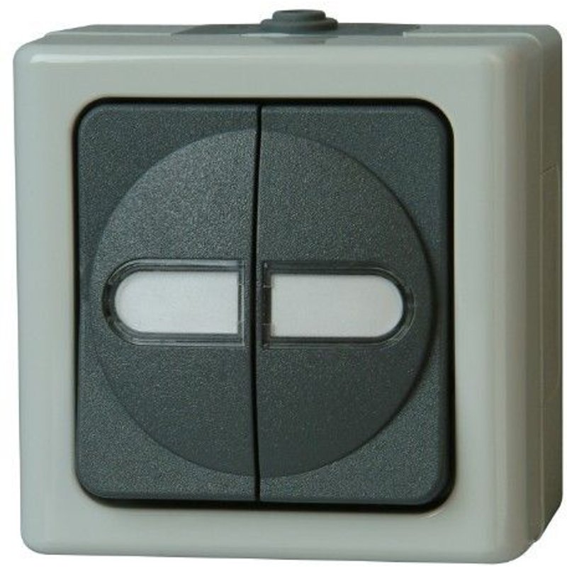 Kopp 560556003 Noir, Gris interrupteur d'éclairage