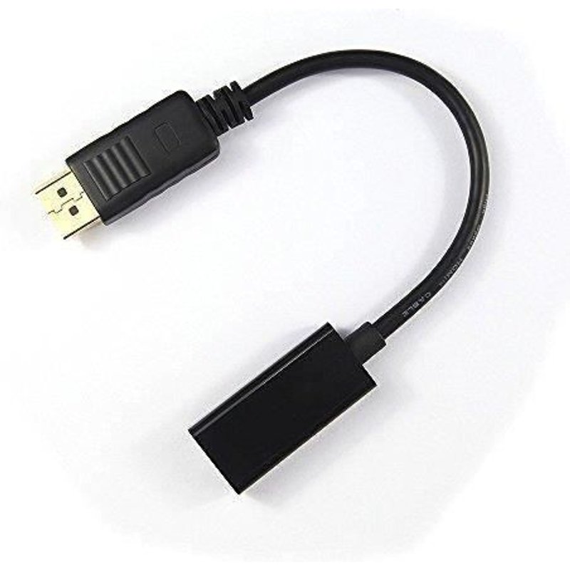 Adaptateur DisplayPort vers HDMI - mâle à femelle avec audio Noir HM