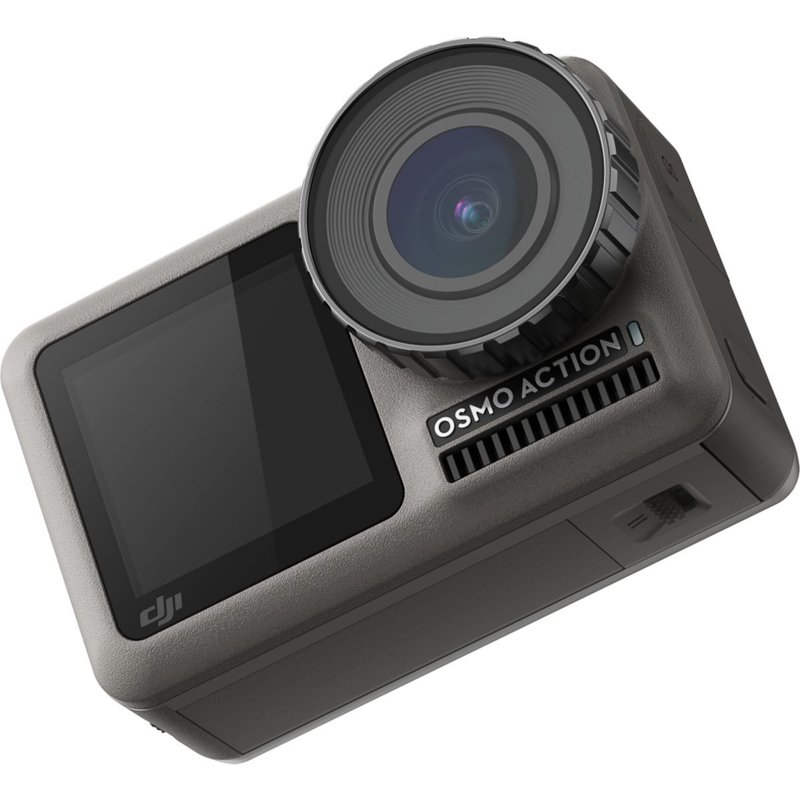 DJI Osmo Action - Caméra de poche - 4K / 60 pi/s - 12.0 MP - Wi-Fi, Bluetooth - sous-marin jusqu'à 11 m