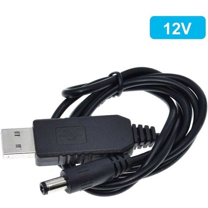 12v TZT Usb ligne de suralimentation cc 5v à cc 9v / 12v Module de conversion Usb câble adaptateur 2.1x5.5mm prise