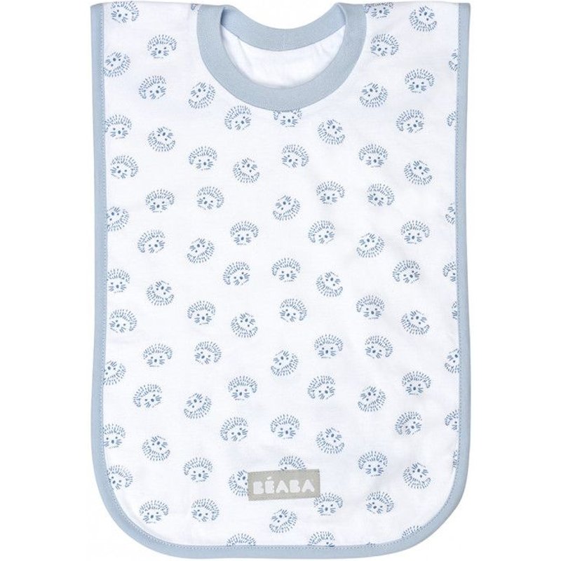 Bavoir Coton Hérisson - Violet Clair