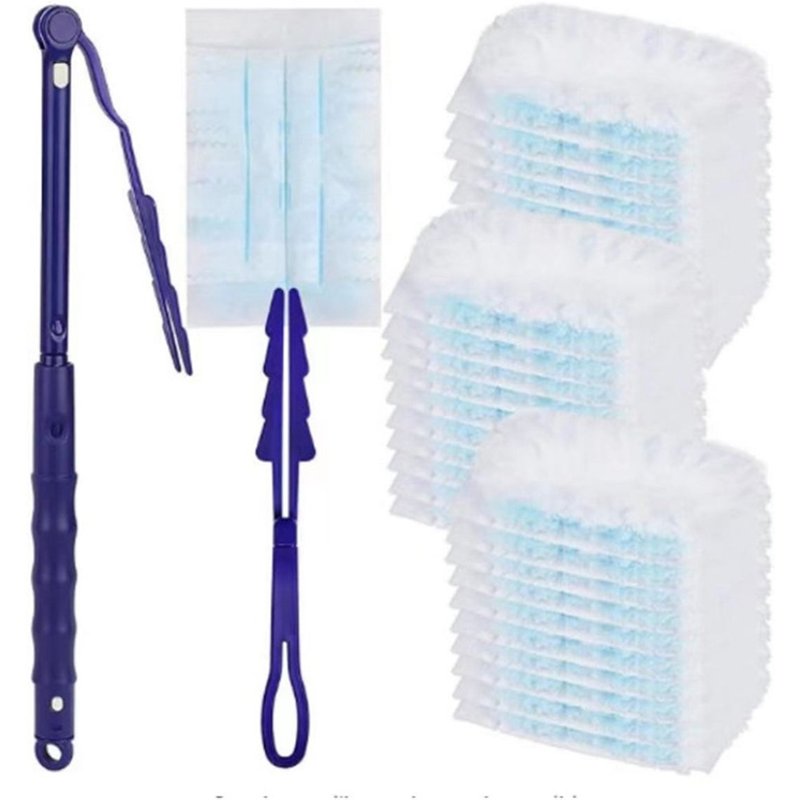 Dépoussiéreur Électrostatique Jetable Tête de Brosse en Fibre Plumeau Ménage Nettoyage