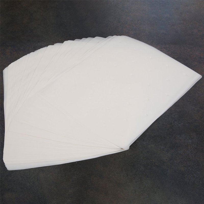 Doublure de Parchemin pour Friteuse à Air 100 PièCes SéRies, Doublure de Friteuse à Air CarréE PerforéE pour Foodi Grill 5 en 1 AG301 Double Friteuse à Air