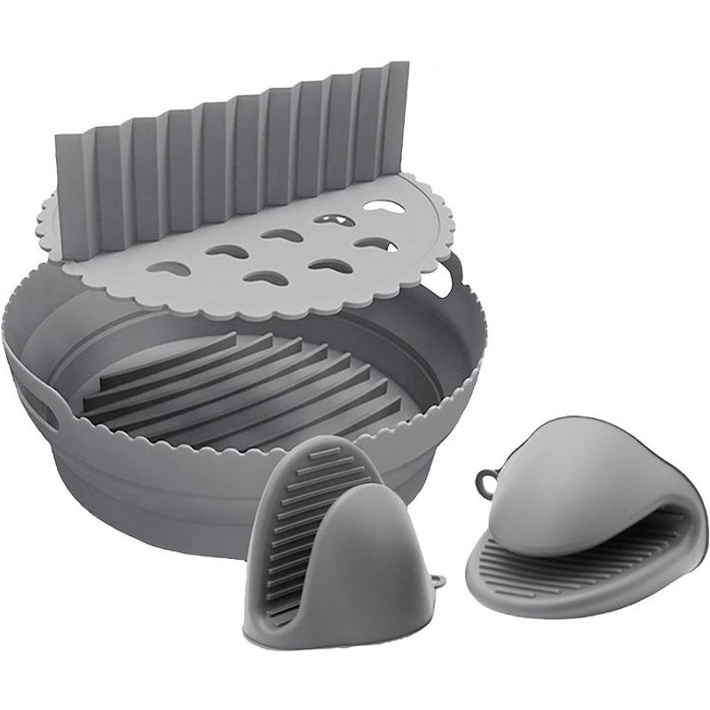 Doublure de Friteuse à Air, SéParateur et RéSistants à la Chaleur Accessoires RéUtilisables pour Friteuse à Air AntiadhéSif