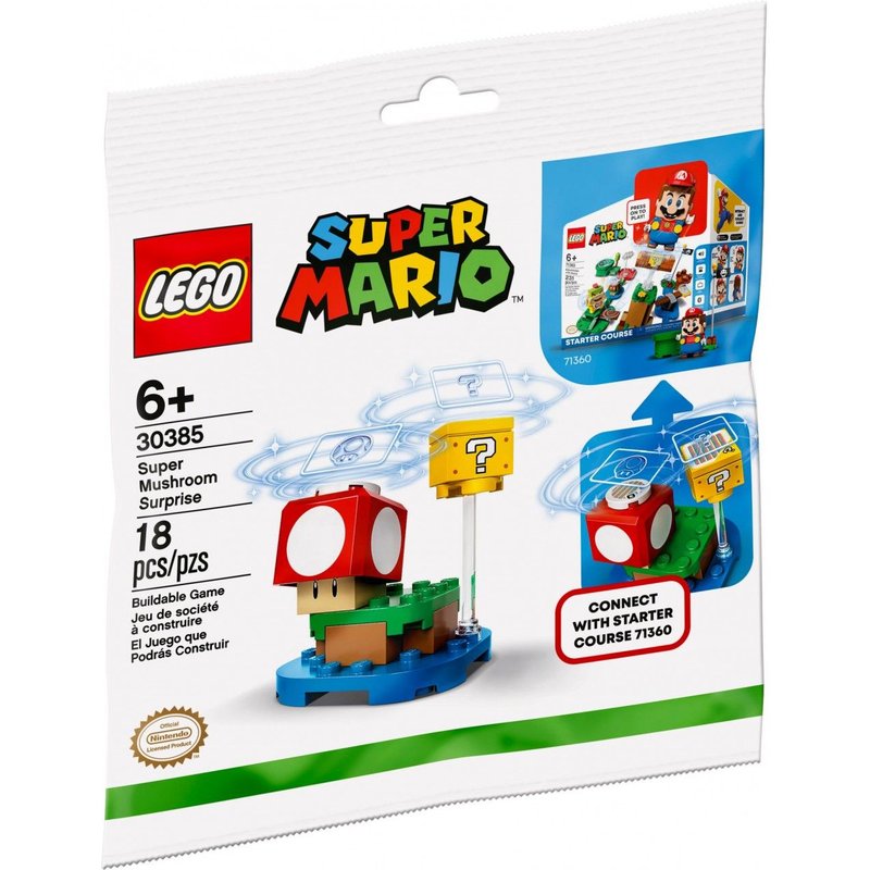 LEGO Super Mario - Ensemble d'extension Surprise de super champignon (Polybag) - 30385