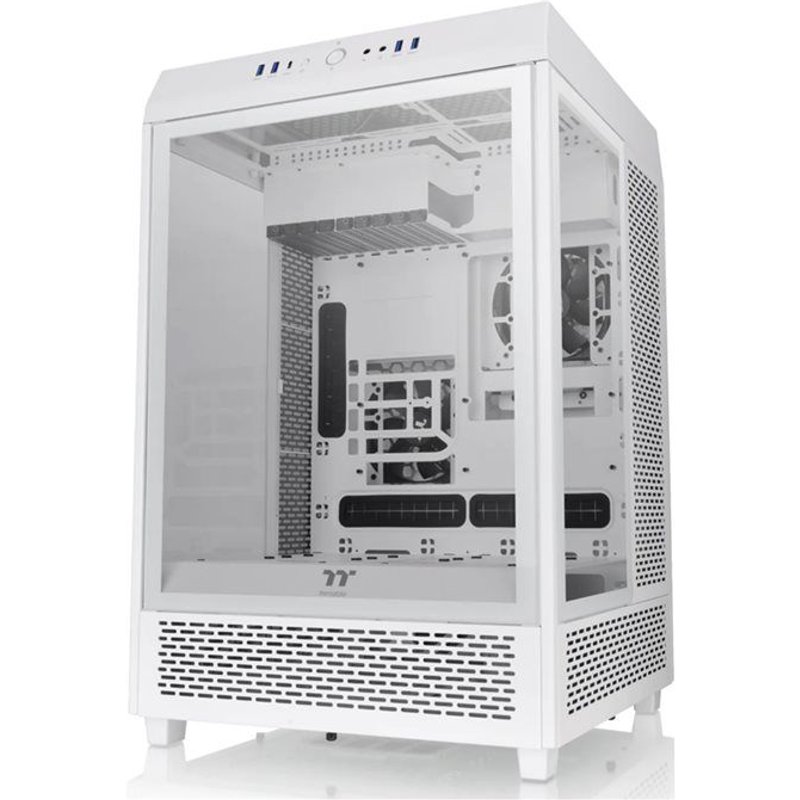 Boitier PC Moyen Tour E-ATX Thermaltake The Tower 500 avec panneaux vitrés - Blanc
