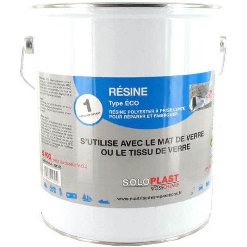 Résine polyester soloplast type eco 5 KG