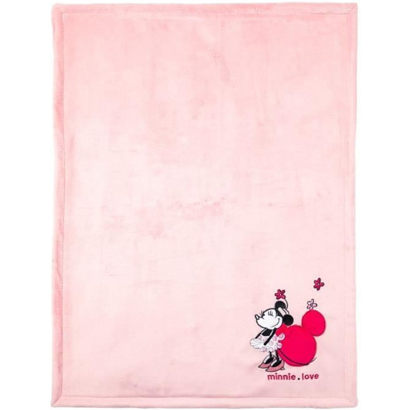 Couverture Bi-Matière 75 X 100 Cm Minnie Confettis - Babycalin