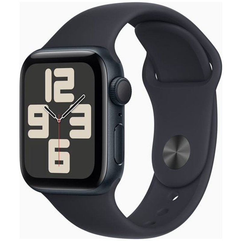 Apple Watch SE (GPS) - 2e génération - 40 mm - aluminium minuit - Montre connectée avec bracelet sport - fluoroélastomère - minuit - taille du bracelet : S/M - 32 Go - Wi-Fi, Bluetooth - 26.4 g