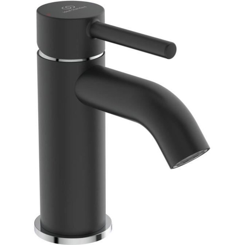 Mitigeur lavabo monocommande avec bonde métal - KOLVA - Noir - Ideal Standard