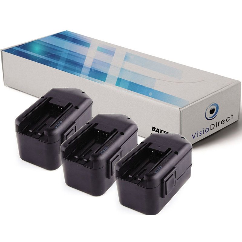 Lot de 3 batteries pour Chicago Pneumatic Powertools CP8745 3300mAh 18V - Visiodirect -