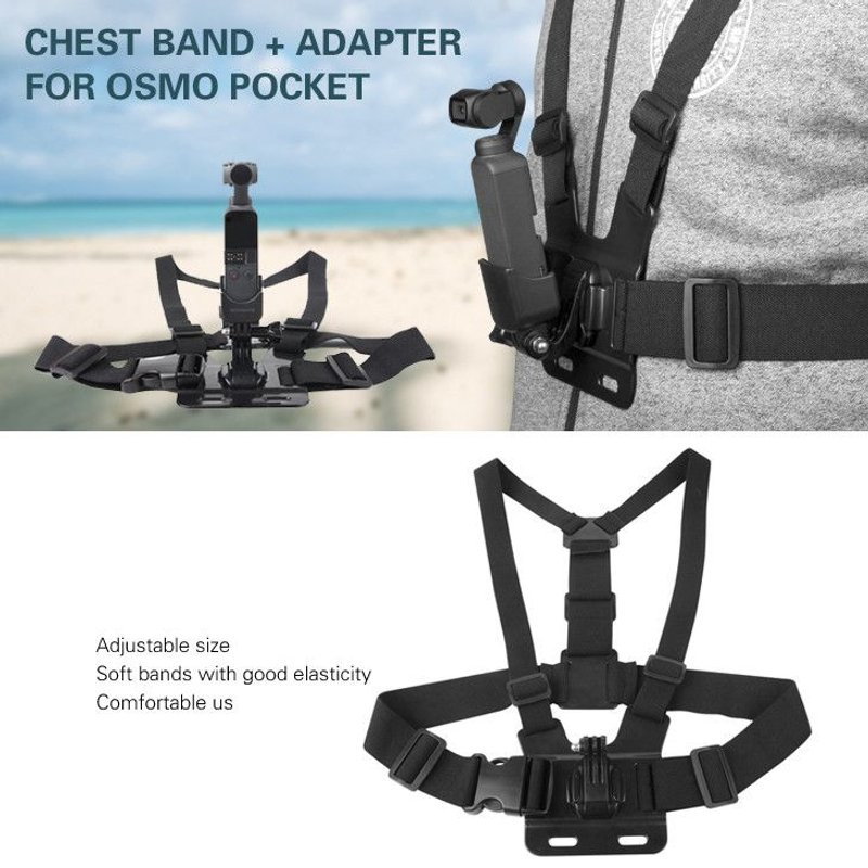 Sunnylife Gimbal Camera Chest Band Strap Belt Pour Dji Osmo Pocket For Gopro @Zpc4302-Générique