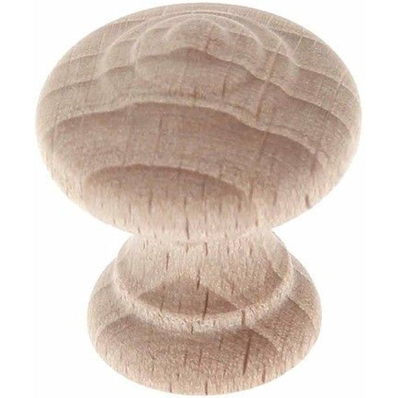 Boutons moulés hêtre-diamètre 30 mm BRICOZOR