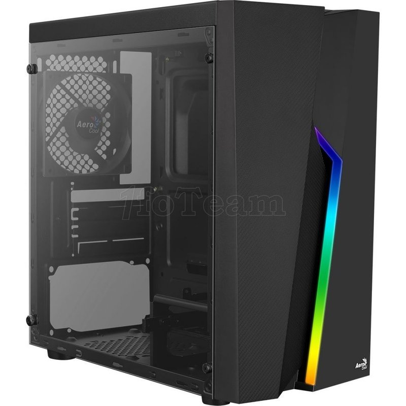 Boitier PC mini tour micro ATX Aerocool Bolt Mini BG RGB avec panneau vitré noir