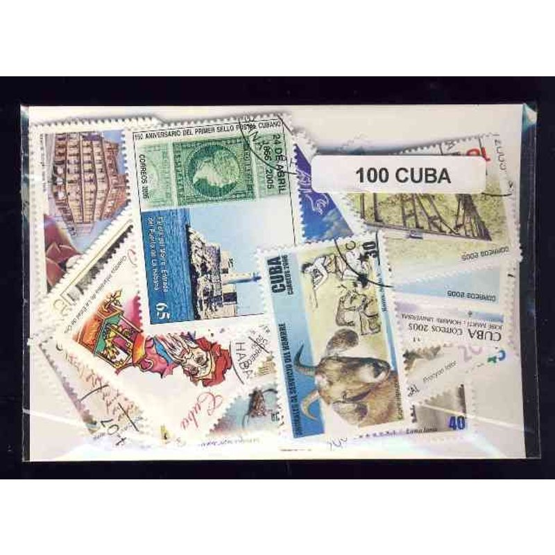 Cuba 100 Timbres Différents
