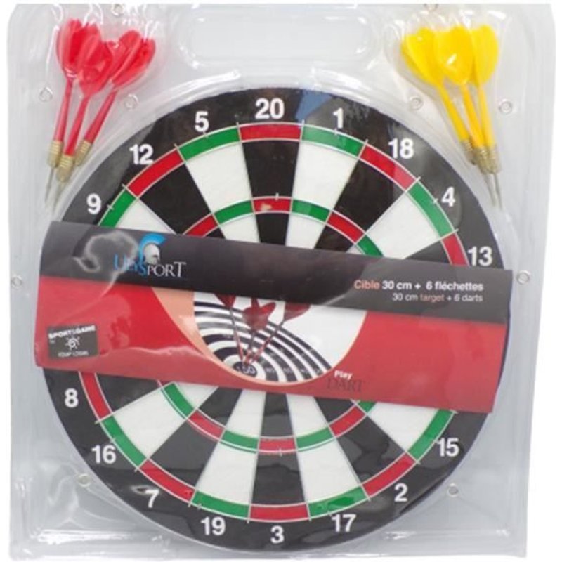 Cible de fléchettes - Marque - 30 cm - Intérieur - Mixte - 4 fléchettes incluses