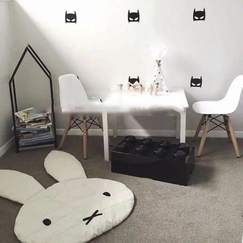 Tapis De Jeu Pour Bébé En Forme De Forme De Lapin Décoration En Coton Doux Pour Enfant-Rac