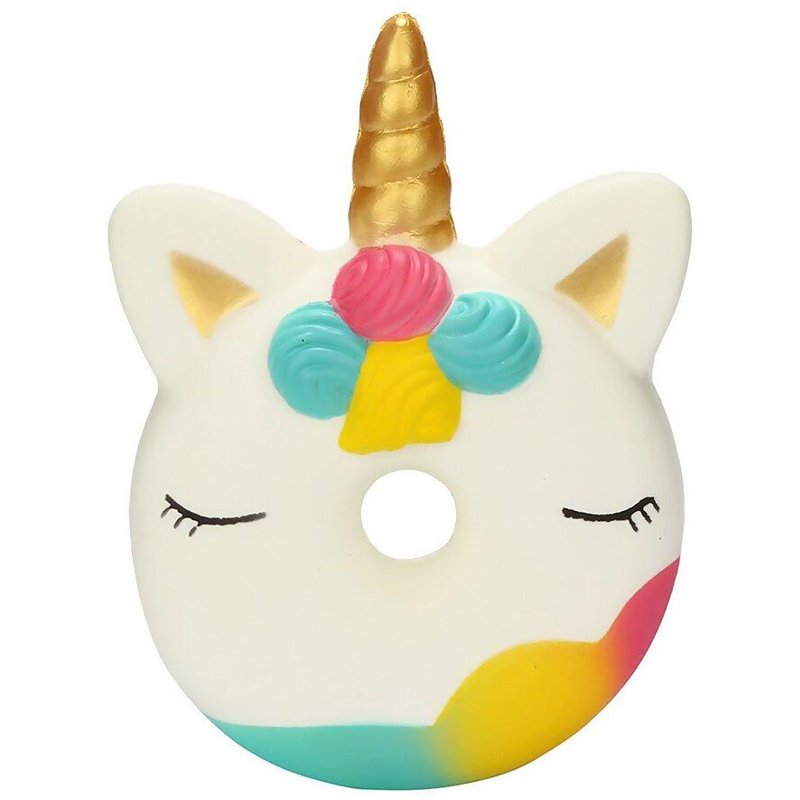 Jouet À Presser Anti-Stress, Dessin Animé Licorne Donut Squishy Animal À Montée Lente, Libération Du Stress Doux, Jouets Amusants Pour Enfants, Cadeau #50