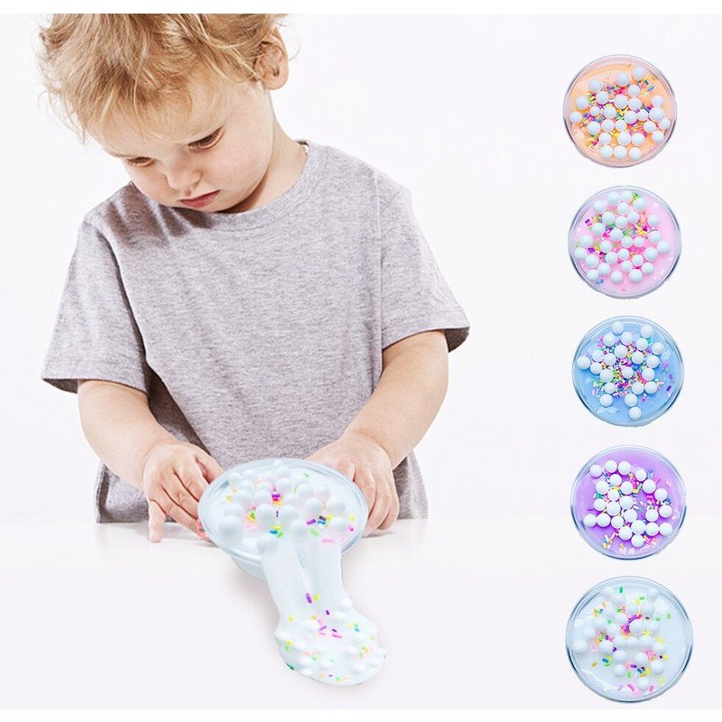 Jouets En Argile Visqueuse Pour Enfant, Mélange De Couleurs De Crème Glacée, Anti-Stress Parfumé, Jeu De Modélisation, Anti-Stress, 60ml
