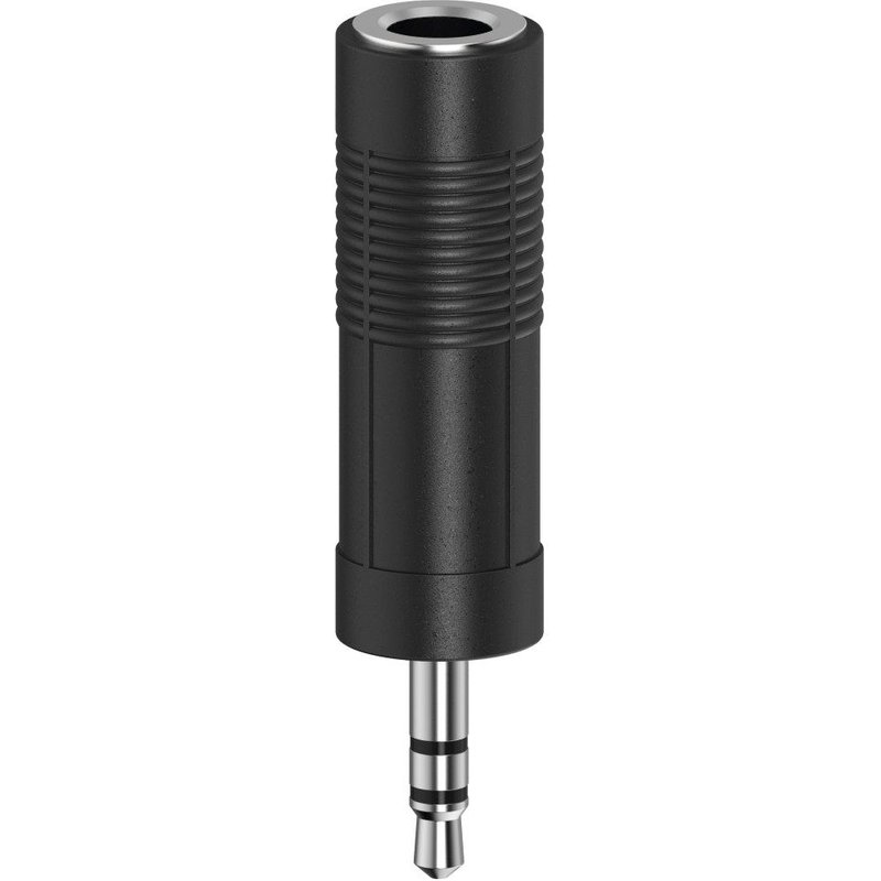 Adaptateur audio, jack mâle 3,5 mm - jack femelle 6,3 m, stéréo