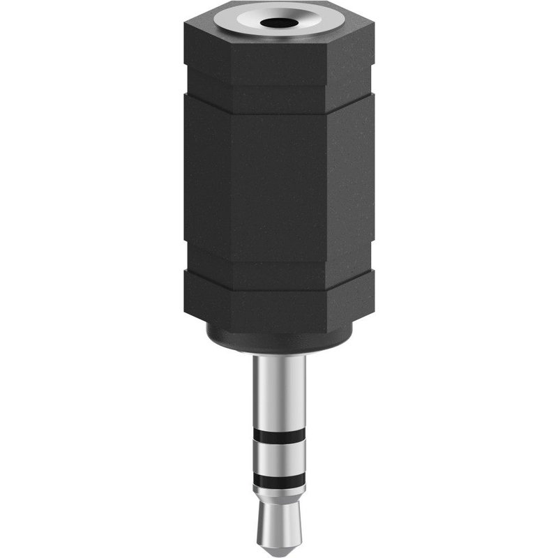 Adaptateur audio, jack mâle 3,5 mm stéréo - jack femelle 2,5 mm stér