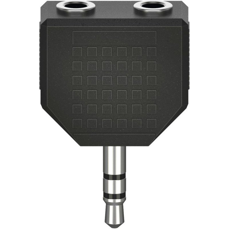 Adaptateur audio, jack mâle 3,5 mm-2 jacks stéréo femelle 3,5m, stéréo