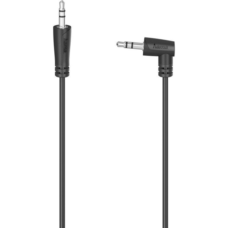 Câble audio, f. jack mâle 3,5mm 90° - f. jack mâle 3,5 mm,stéréo, 1,5m
