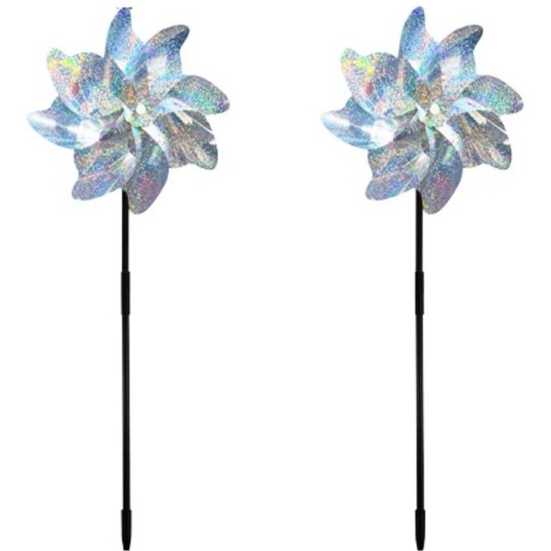 Moulins à vent / épouvantails réfléchissants Paquet de 2