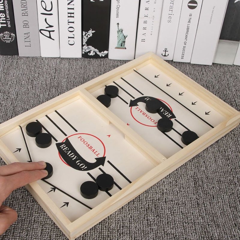 Drôle Enfants Sling Puck Jeu De Société Famille Fête Gagnant Jouet Jeu Pour Enfant Rapide Hockey En Bois Intérieur Bureau Famille Jeu