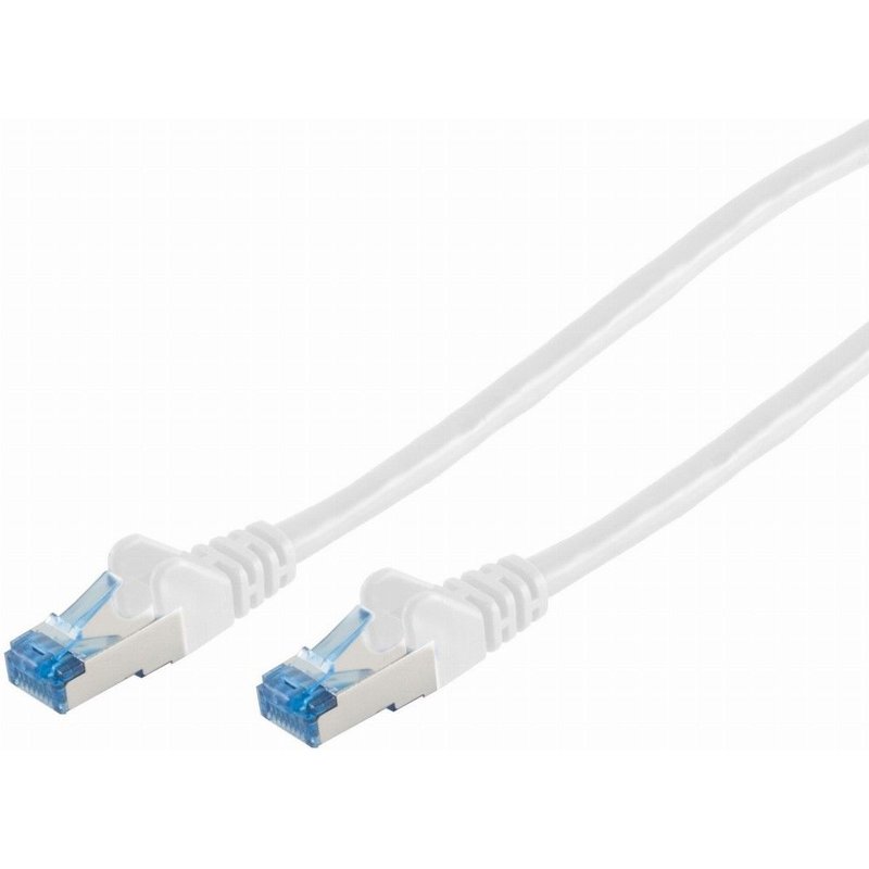 Patchkabel CAT6a RJ45 S/FTP 0,5m white