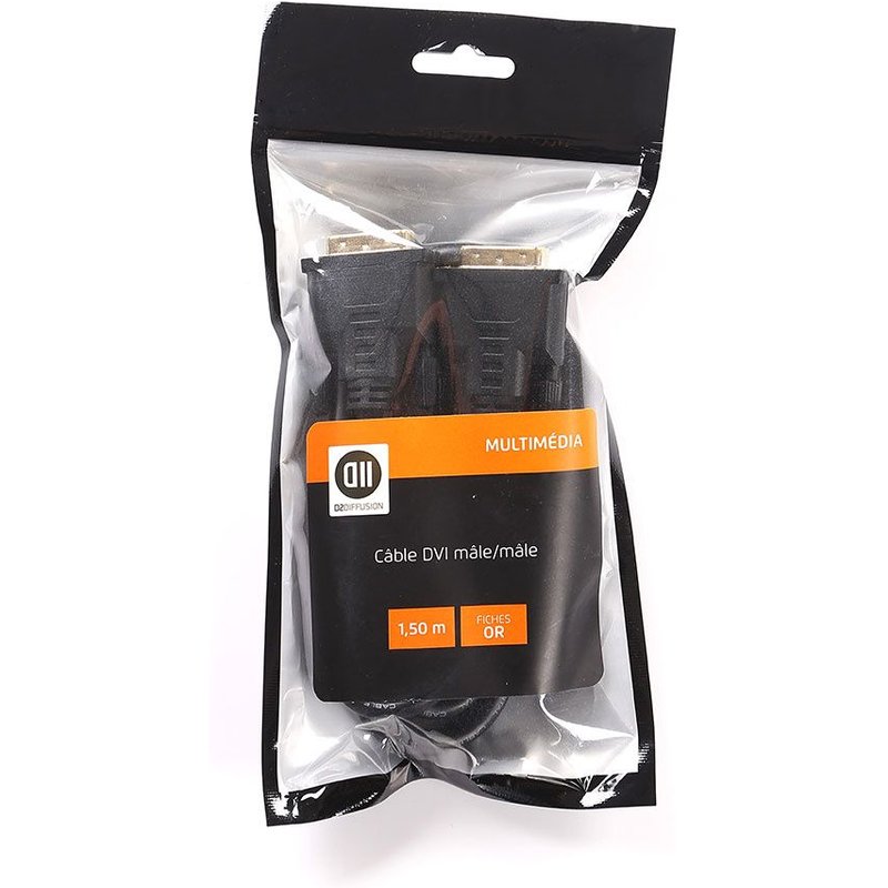 Cable HDMI D2 Diffusion vers DVI 1,5m M/M (Noir)