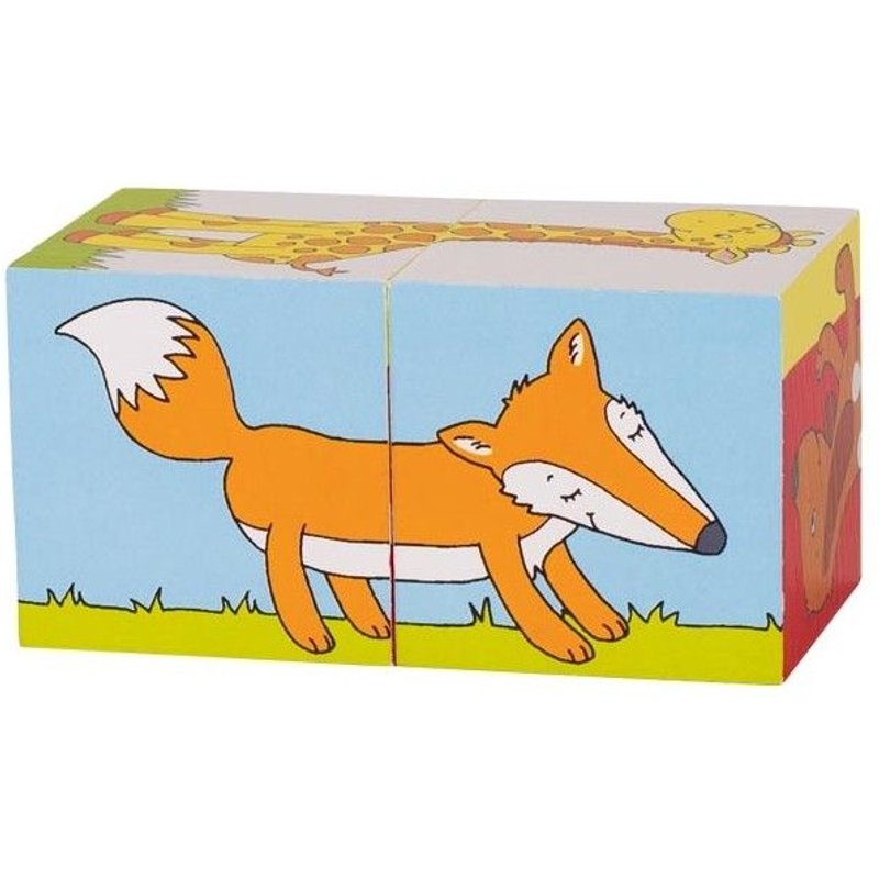 Puzzle-cube léger pour apprendre les animaux et les couleurs